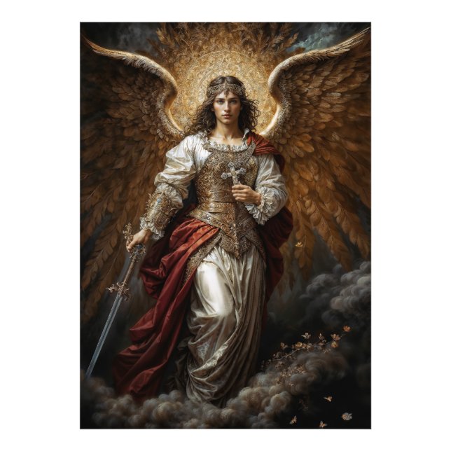 Light of Divine Order, Archangel Michael Photo Print (Front)