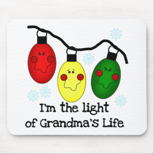 Light of Grandma's Life  Holiday Tshirts and Gifts Mouse Pad