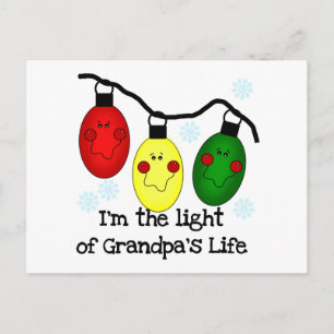 Light of Grandpa's Life Holiday Tshirts and Gifts