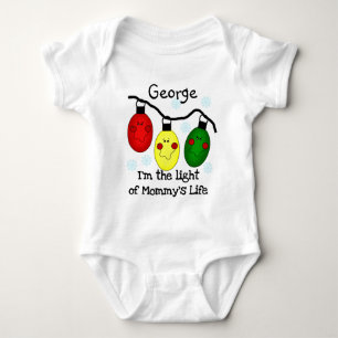 Light of Mummy Life Christmas Personalised Baby Bodysuit