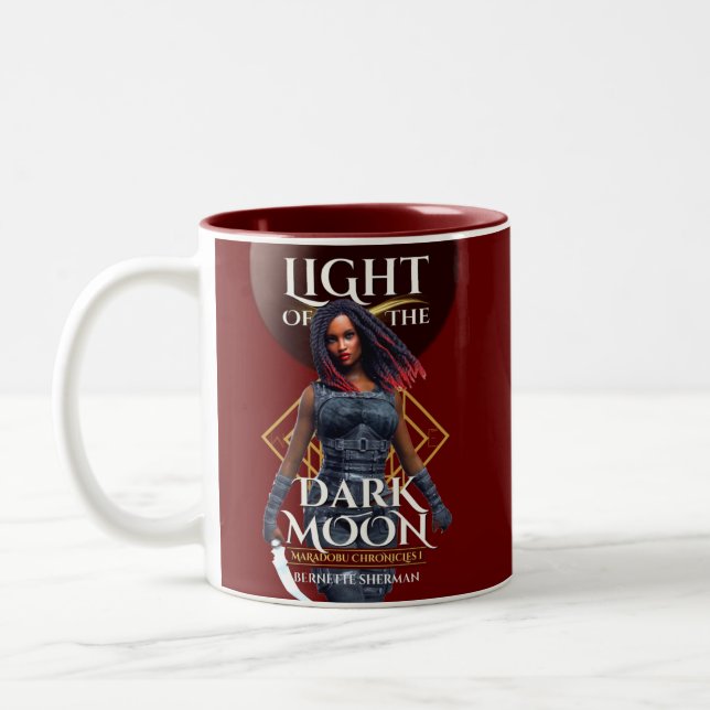 Light of the Dark Moon Red Coffee and Tea Mug (Left)