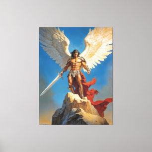 Light of the Seven Heavens Archangel Michael Canvas Print