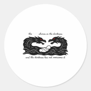 Light Of The World Baby Jesus Christian Design Classic Round Sticker