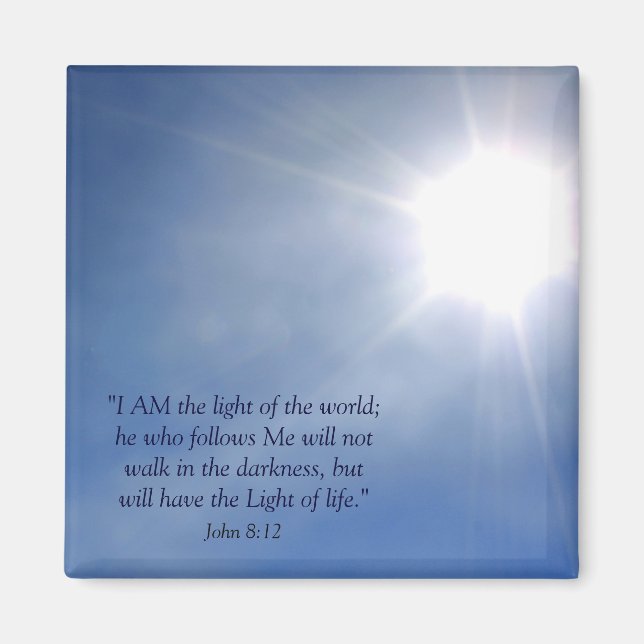 Light of the World Christian Magnet (Front)