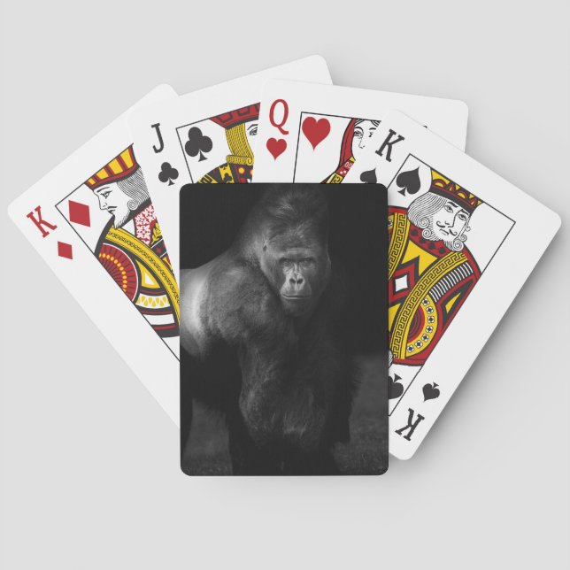 Light on Strength – Silverback Gorilla Playing Cards (Back)