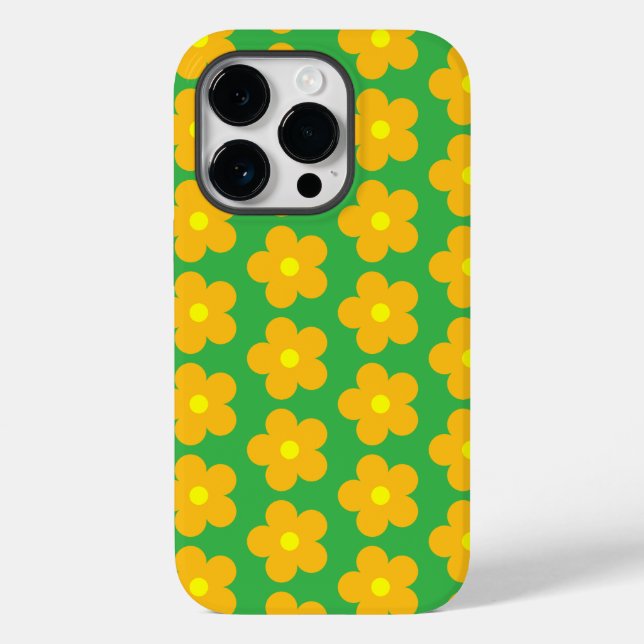 Light Orange Flowers Case-Mate iPhone Case (Back)