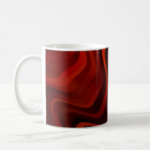 Light Orange pattern with lines. Colorful illustra Coffee Mug