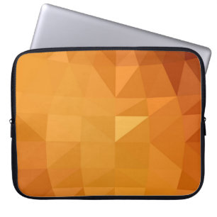 Light orange polygonal illustration, which consist laptop sleeve