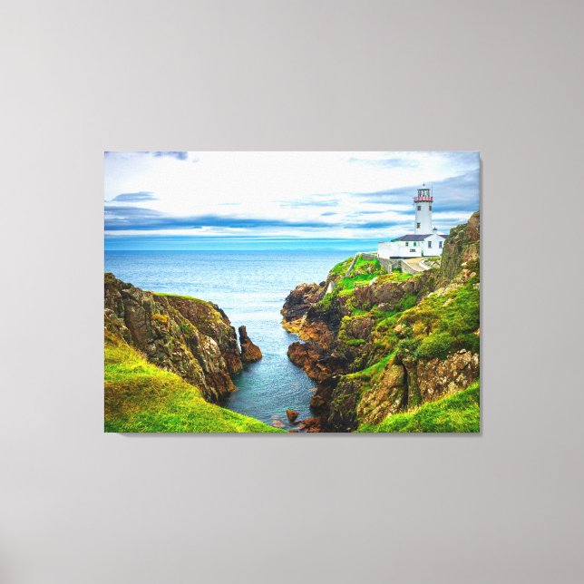 Light Over the Edge – Fanad Head Lighthouse Canvas Print (Front)