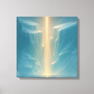 Light Over the Glacier Canvas Print