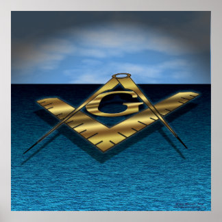 Light over the sea poster