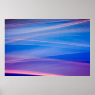 Light painting abstract color trails poster