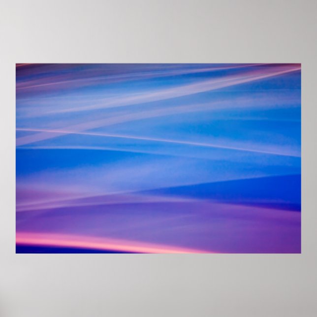 Light painting abstract color trails poster (Front)