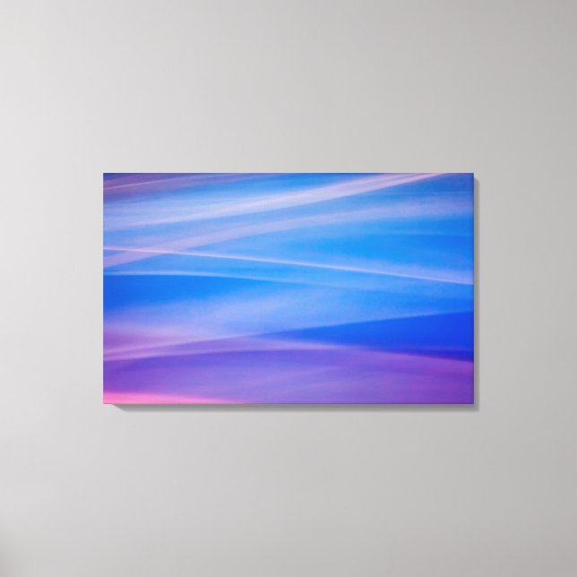 Light painting abstract colour trails canvas print (Front)