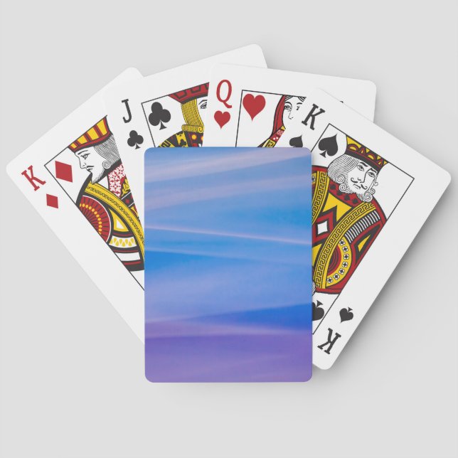 Light painting abstract colour trails playing cards (Back)