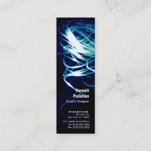 Light Painting Blue Business Card