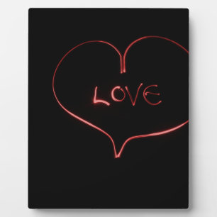 Light Painting Heart Plaque