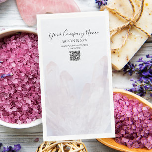 Light Pale Purple Crystals Salon Spa Napkin