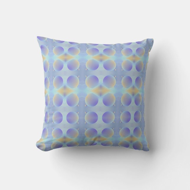 Light Pastel Bubbles Pattern Cushion (Front)