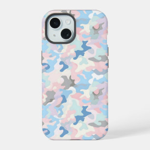 Light Pastel Camouflage iPhone 15 Case