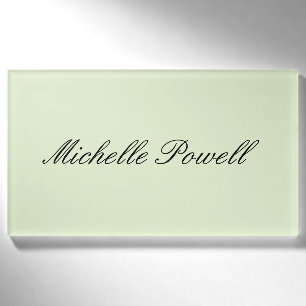 Light Pastel Colour Trendy Script Modern Name Tag