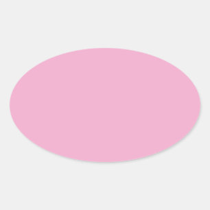 Light Pastel Pink Oval Sticker
