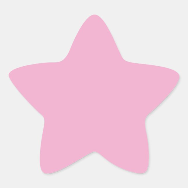 Light Pastel Pink Star Sticker (Front)