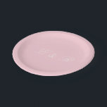 Light Pastel Pink Wedding Decorations Paper Plate<br><div class="desc">Light Pastel Pink Wedding Decorations</div>