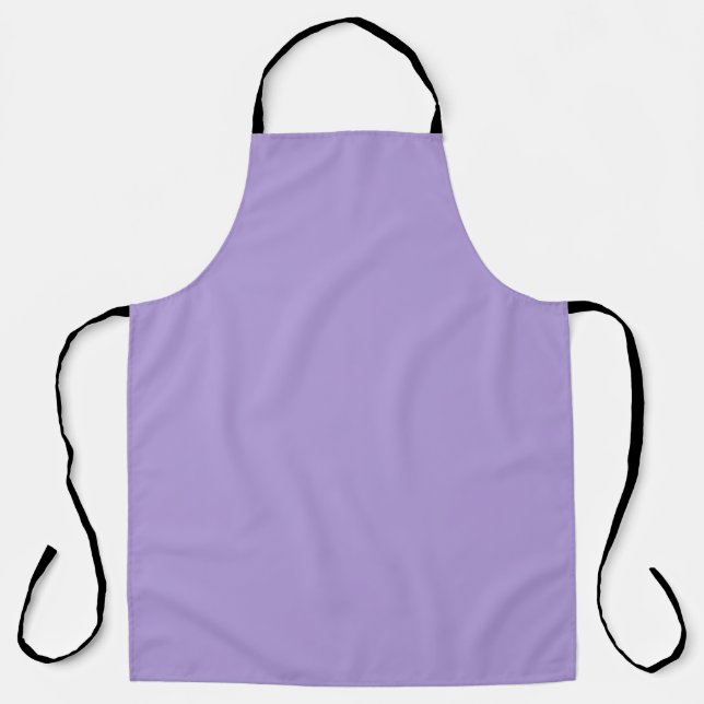 Light Pastel Purple Solid Colour Apron (Front)