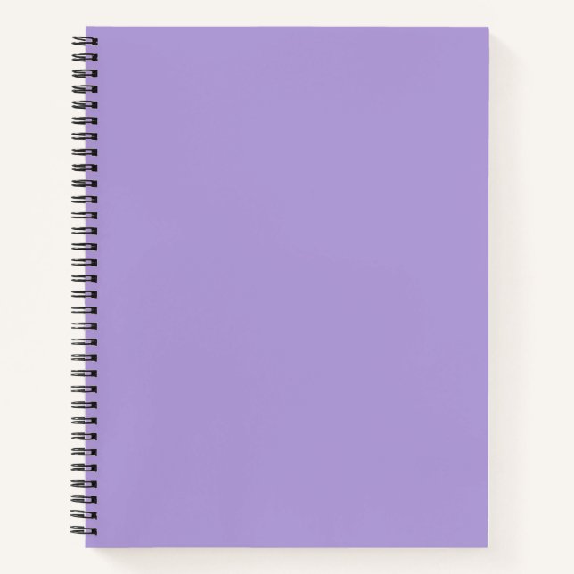 Light Pastel Purple Solid Colour Notebook (Front)