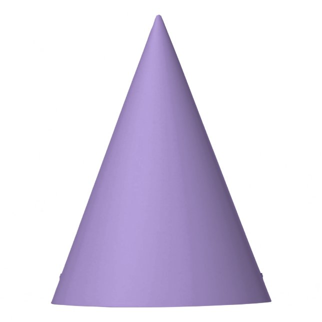 Light Pastel Purple Solid Colour Party Hat (Front)