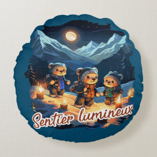 Light Path Round Cushion