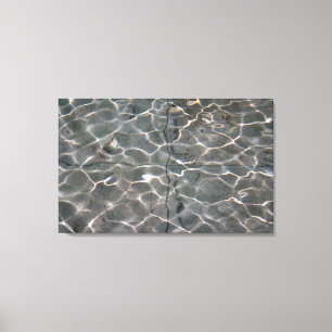 Light patterns on water canvas print