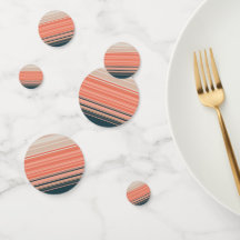 Light peach, coral, and orange striped pattern