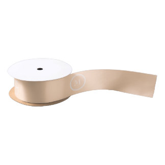 Light Peach High End Coloured Satin Ribbon