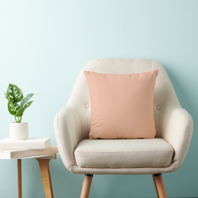 Light peach solid colour cushion (Chair)