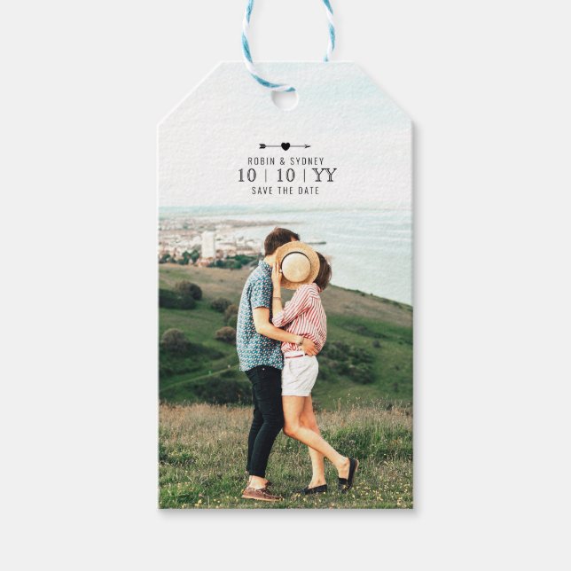 Light Photo | Save The Date | Gift Tag (Front)