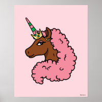 Light Pink Afro Unicorn