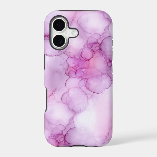 Light Pink Alcohol Ink Bubble Clouds (Back)