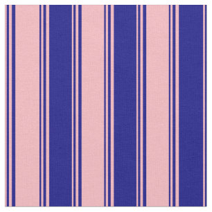 Light Pink and Blue Coloured Striped Pattern Fabric