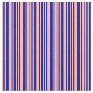 Light Pink and Blue Striped Pattern Fabric
