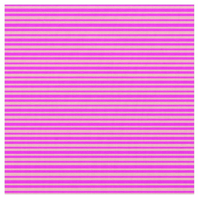 Light Pink and Fuchsia Lines/Stripes Pattern Fabric (Close Up)