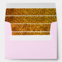 Light Pink and Golden (glitter) stripes