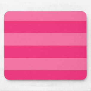 Light Pink and Hot Pink Stripes Mouse Pad
