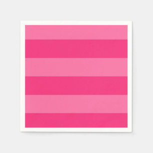 Light Pink and Hot Pink Stripes  Napkin