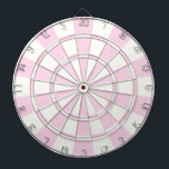 Light Pink And White Dartboard<br><div class="desc">Light Pink And White Dart Board</div>