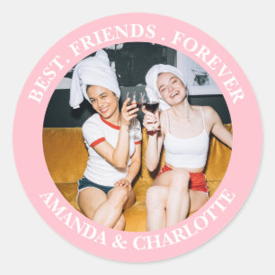 Light Pink Best Friends Forever Sticker