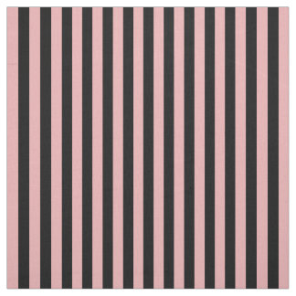 Light Pink & Black Vertical Striped Fabric