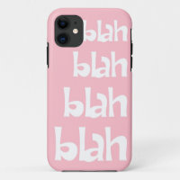 Light Pink Blah Blah Blah iPhone 5s Case