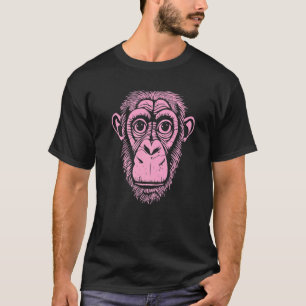 Light Pink Chimpanzee Ape Not Monkey Cute Chimp T-Shirt